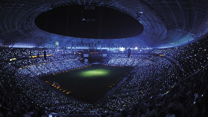 ArenaVision: aktiver eksterne arrangementskontroller for stadionbelysning