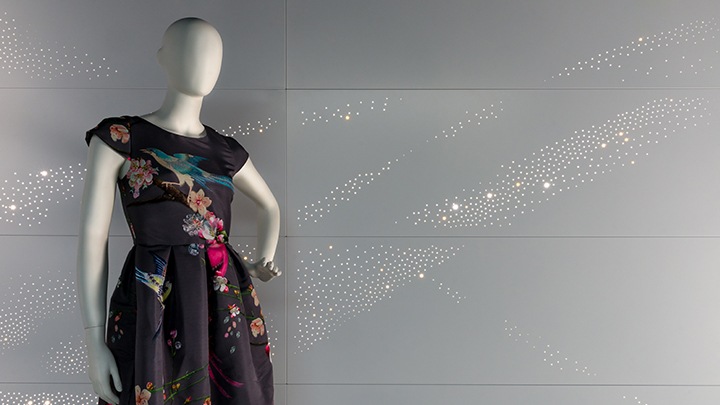 Luminous patterns fra Philips Lighting tilbyr en rekke alternativer for lysdesigner, innbefattet denne tøffe grafiske lyseffekten