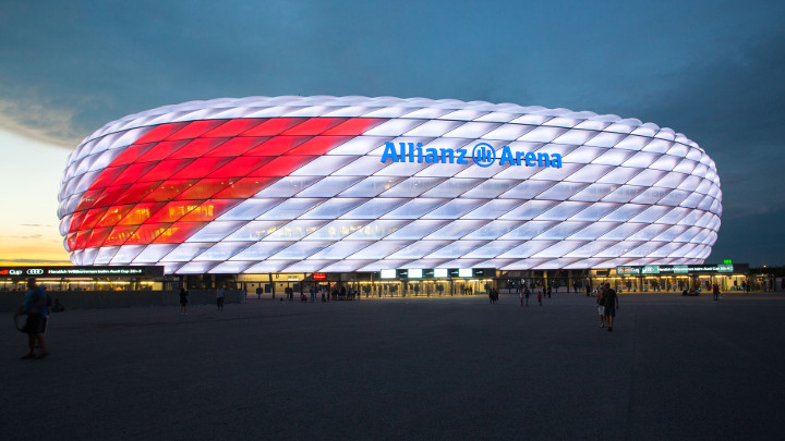 Philips LED Sonderbeleuchtung Allianz Arena zum Audi Cup – sportsbelysning