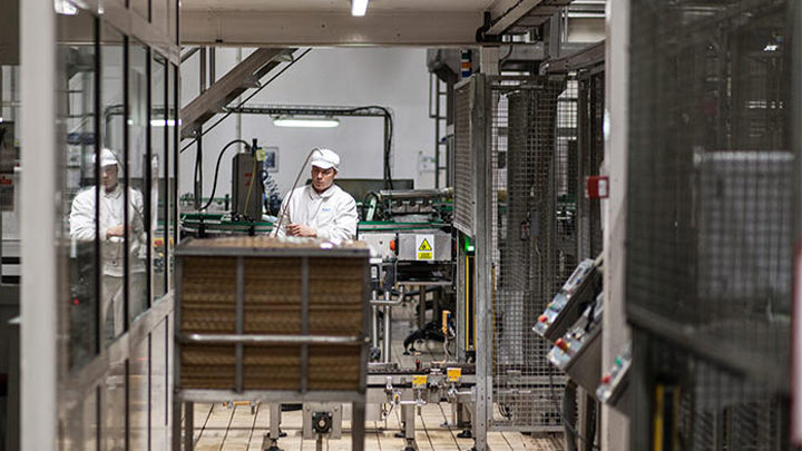 Hero-fabrikkbelysning for matindustrien