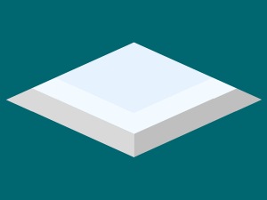 Blå-hvit justerbar for riktig dagslys