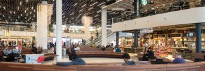 Sirkulær belysning på Schiphol lufthavn