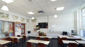 UV-C-luftdesinfisering i skolebygg